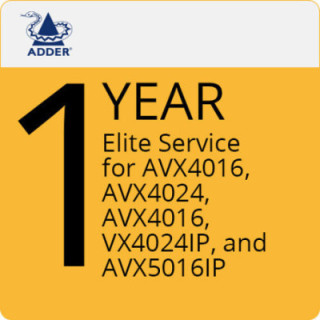 Adder ES-AVX4 - 1 Year Elite Service AVX4016 AVX4024 AVX4016 VX4024IP AVX5016IP