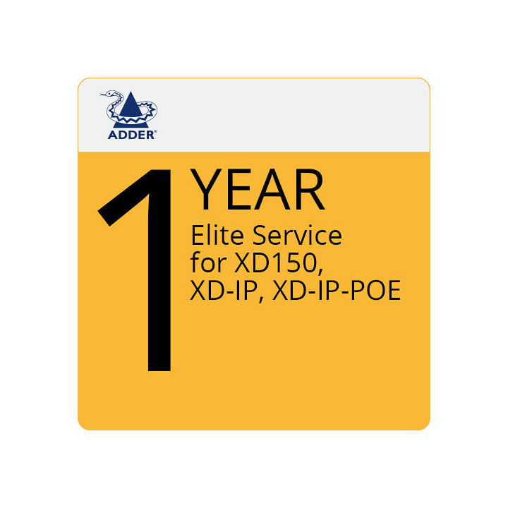 Adder ES-XD - 1 Year Elite Service XD150, XDIP, XDIP-POE