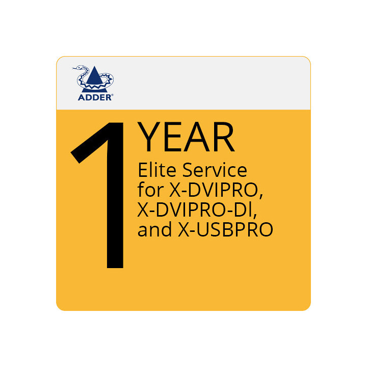 Adder ES-XPRO - 1 Year Elite Service X-DVIPRO, X-DVIPRO-DL, X-USBPRO