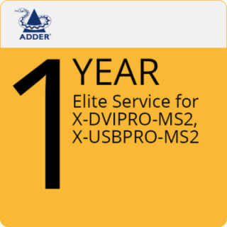 Adder ES-XPRO2 - 1 Year Elite Service X-DVIPRO-MS2, X-USBPRO-MS2