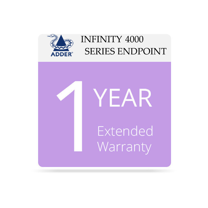 Adder EW-ALIF4 - 1 Year Enhanced Warranty Infinity 4000 Series Endpoint