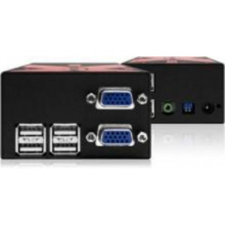 Adder X-USBPRO-MS2 - Transparent USB & Dual Head VGA KVMA CATx Extender 300 Mtr