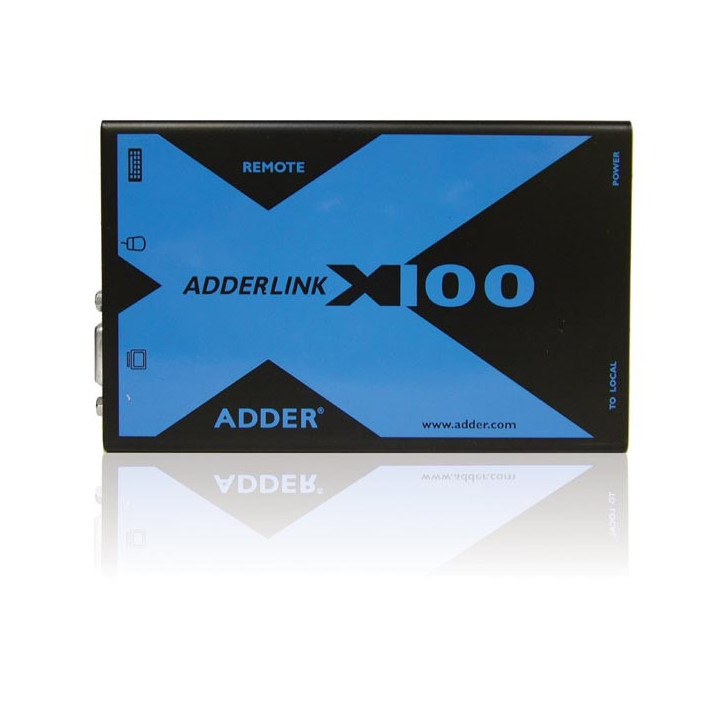 Adder X100A-PS2/P - AdderLink X100  PS/2 & VGA KVMA CATx Extender Pair (PS2 CAM) 100 Mtr