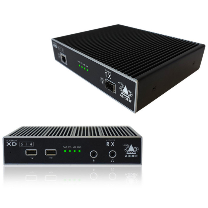 Adder XD614P-DP - AdderLink XD - HD Quad Head Extender Pair with UK mains cables