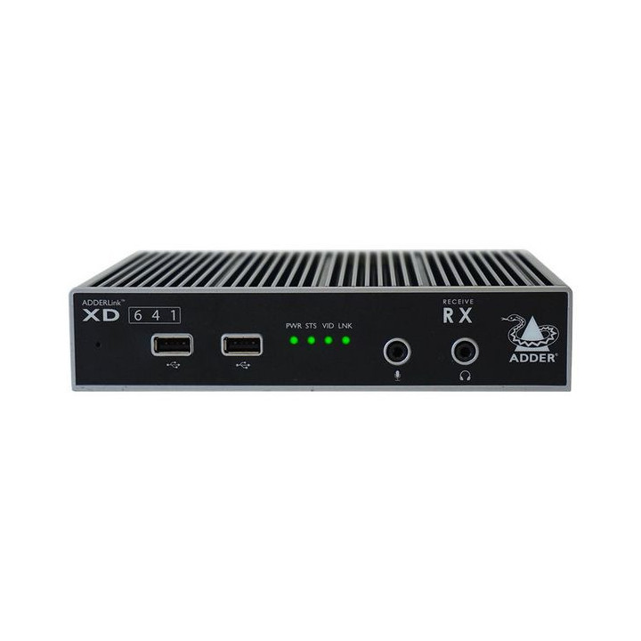 Adder XD641P-DP - AdderLink XD Standard Single 4K DisplayPort Extender Pair with UK mains cables
