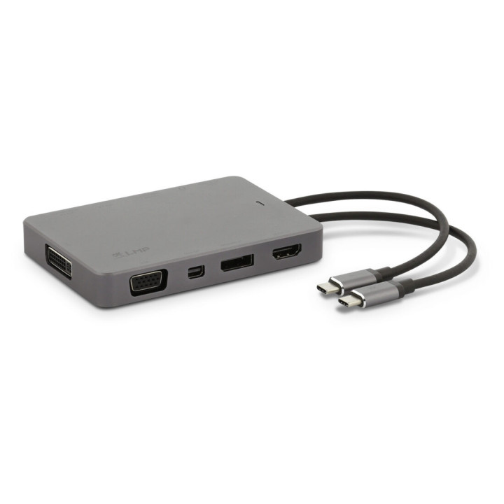 LMP USB-C-DD-si-2TB - 2 TB LMP USB-C DuoDock 8 Port, Dock & Storage