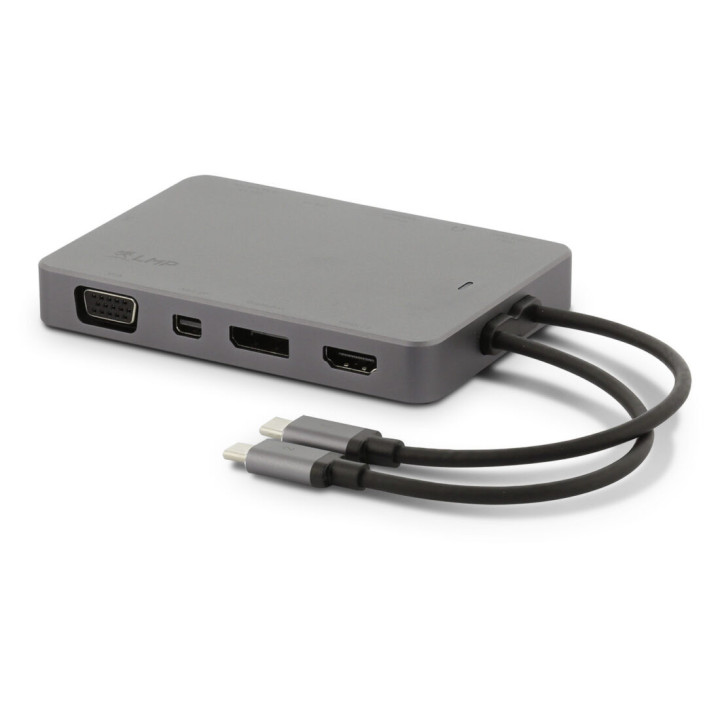 LMP USB-C-DD-si-2TB - 2 TB LMP USB-C DuoDock 8 Port, Dock & Storage