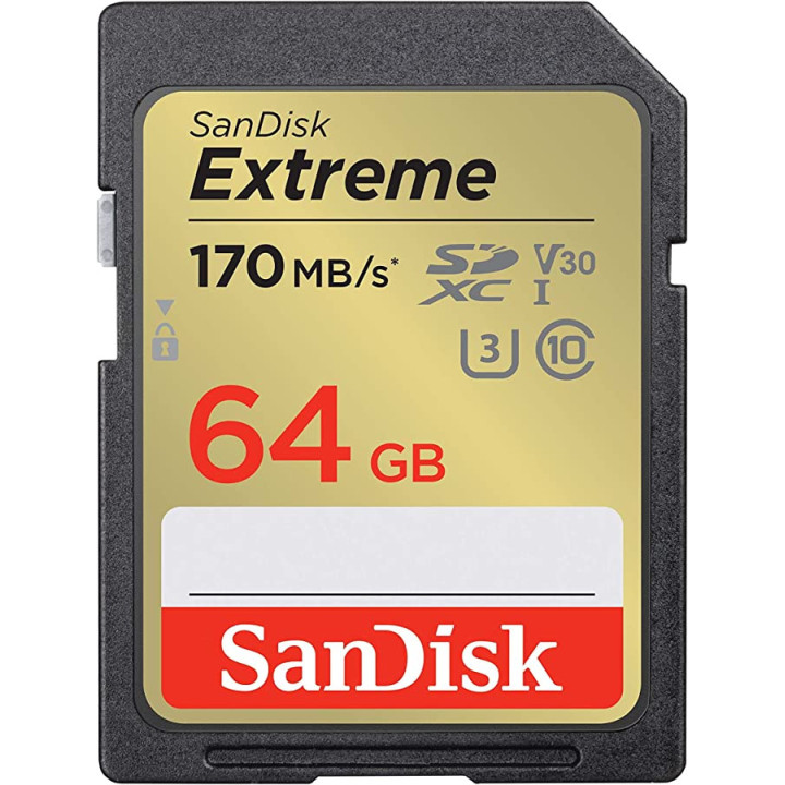 Sandisk SDSDXV2-064G-GNCIN - Extreme 170MB/s SDXC 64GB
