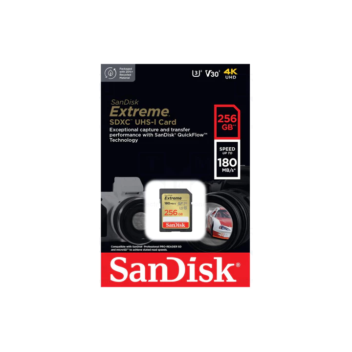 Sandisk SDSDXVV-256G-GNCIN - Extreme 180MB/s SDXC 256GB