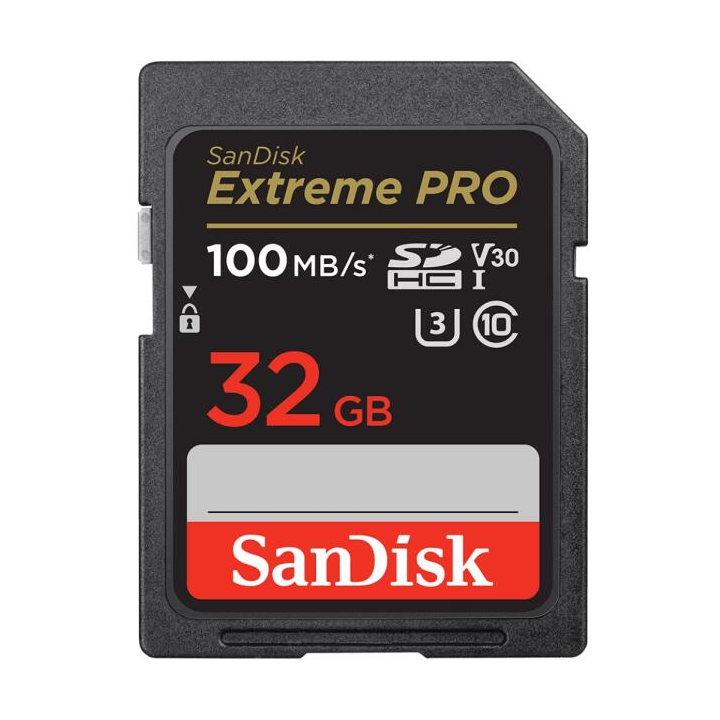 Sandisk SDSDXXO-032G-GN4IN - Extreme Pro 100MB/s SDHC 32GB