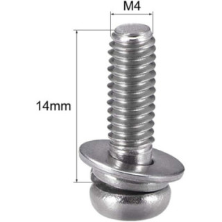 Kinoflo 2020125 - Screw M4 14mm Pan Phil SS Box