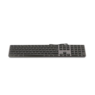 LMP KB_IL_sp - USB Keyboard KB-1243 with Numeric Keypad, IL (Hebrew) Layout, macOS, Space Grey
