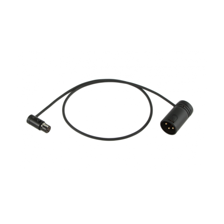 CableTechnique CT-LPS-3TMX-24K - 24" Low-Profile LPS TA3F to LPXLR-3M cable, Black Caps