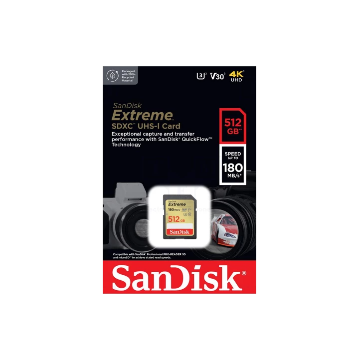 Sandisk SDSDXVV-512G-GNCIN - Extreme 180MB/s SDXC 512GB