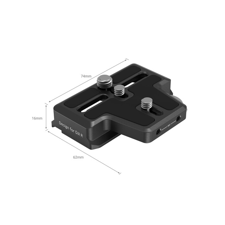 SmallRig 3162B - Extended Arca-Type Quick Release Plate for DJI RS 2/RSC 2 RS 3/RS 3 ProGimbal