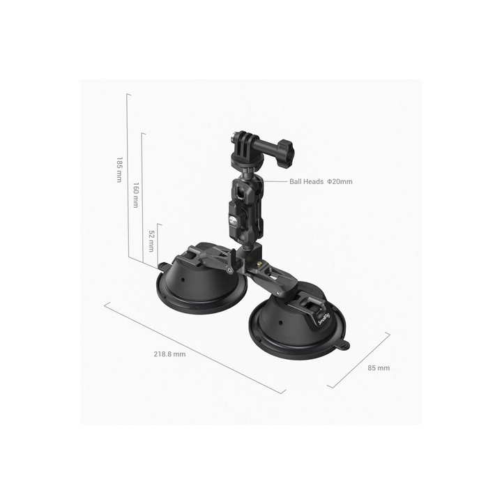 SmallRig 3566 - Portable Dual Suction Cup Camera Mount SC-2K