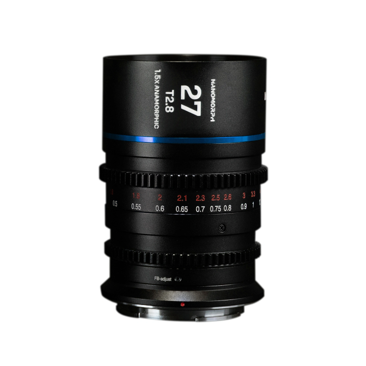 Laowa VE2728SEB - Nanomorph 27mm T2.8 1.5X S35, Blue,  (Cine) Sony E