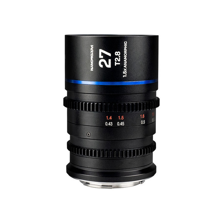 Laowa VE2728RFB - Nanomorph 27mm T2.8 1.5X S35 Blue, (Cine) Canon RF