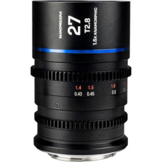 Laowa VE2728PLEFB - Nanomorph 27mm T2.8 1.5X S35 (Blue), (Cine) Arri PL (Default) + EF