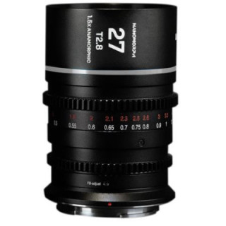 Laowa VE2728NZS - Nanomorph 27mm T2.8 1.5X S35 Silver, (Cine) Nikon Z