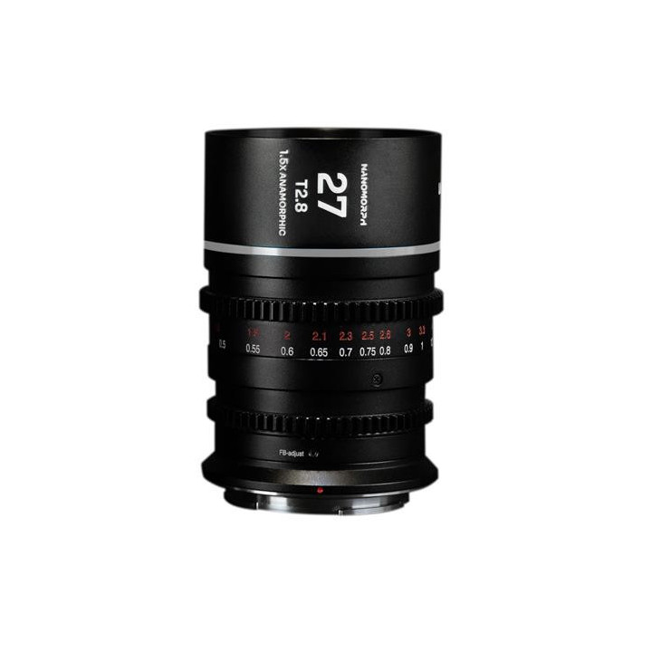 Laowa VE2728NZS - Nanomorph 27mm T2.8 1.5X S35 Silver, (Cine) Nikon Z