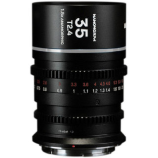 Laowa VE3524SES - Nanomorph 35mm T2.4 1.5X S35 Silver, (Cine) Sony E