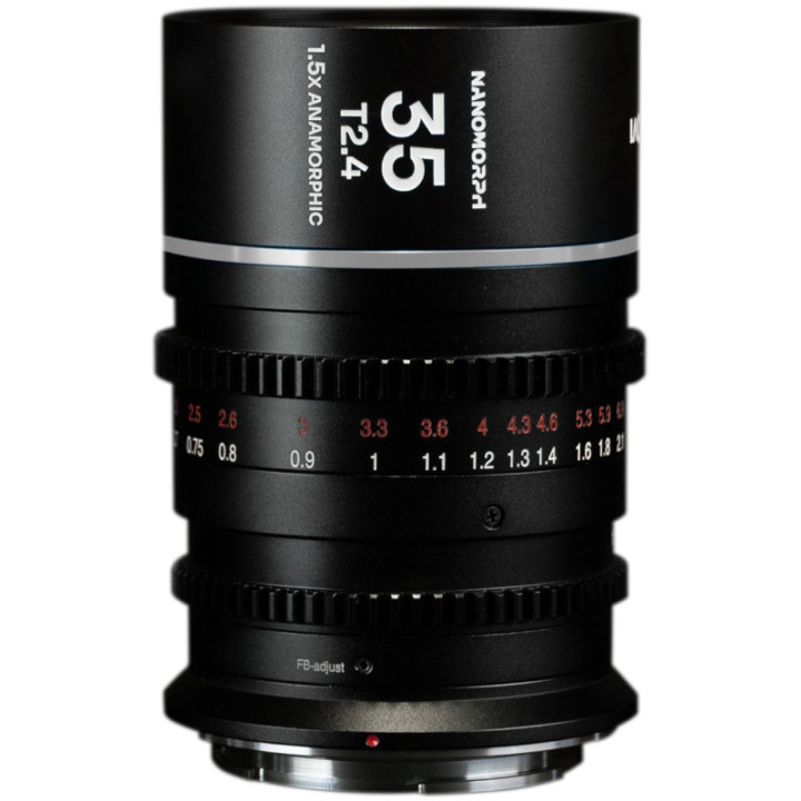 Laowa VE3524SES - Nanomorph 35mm T2.4 1.5X S35 Silver, (Cine) Sony E