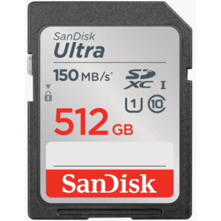 Sandisk SDSDUNC-512G-GN6IN - Ultra 150MB/s SDXC 512GB