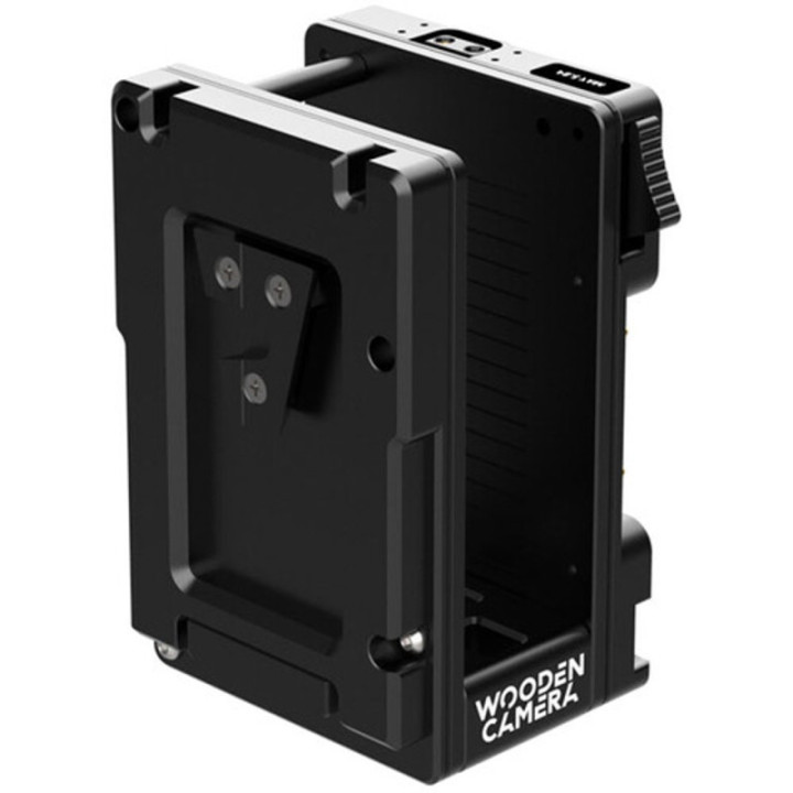 Wooden Camera WC-A00138 - Dual Battery Plate Cradle for Teradek Bolt LT Transmitter (V-Mount to Gold Mount)