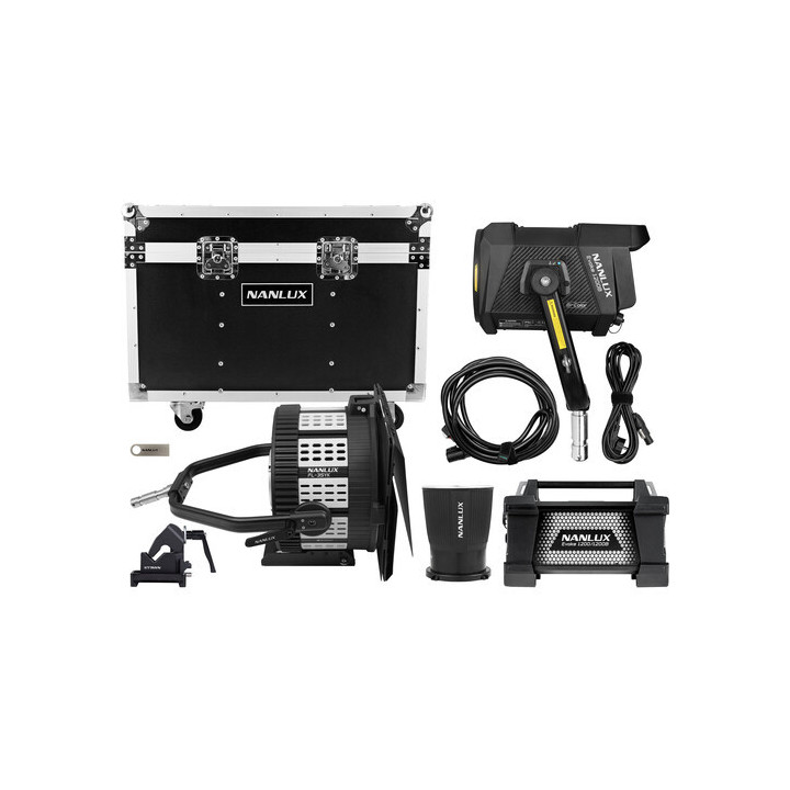 Nanlux Evoke 1200B FL-YK-Kit - Evoke 1200B LED Bi-Color Spot Light Kit with Fresnel Lens and Flight Case