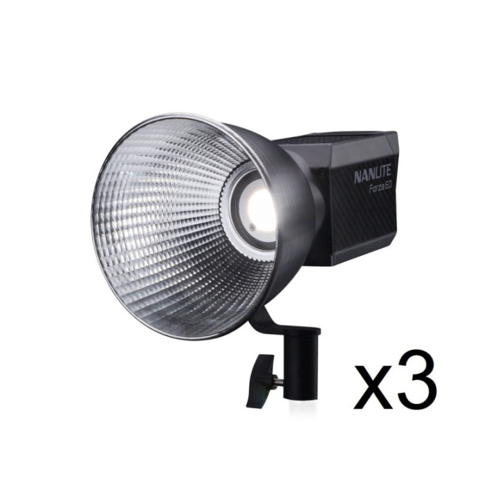 Nanlite 12-2041-3KIT - LED Light Forza 60C 3KIT-PT
