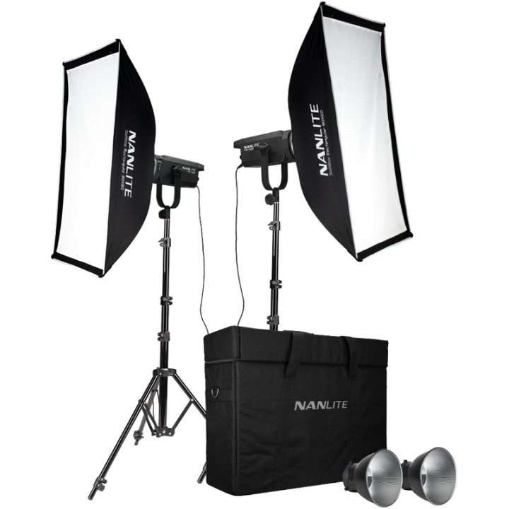 Nanlite FS-150 2KIT-S-LS - FS-150 LED 2 light kit with stand