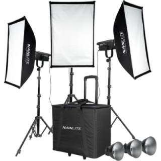 Nanlite FS-150 3KIT-S-LS - FS-150 LED 3 Light Kit with Stand