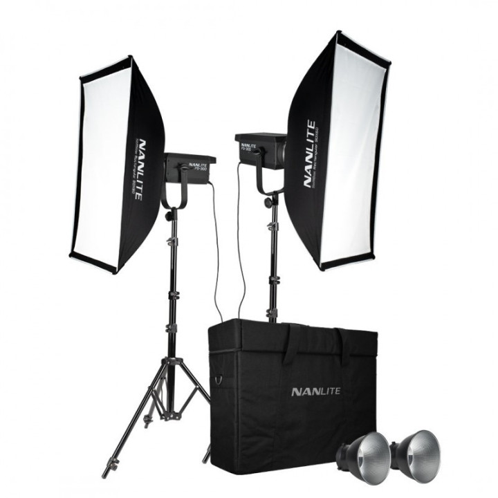 Nanlite FS-300 2KIT-S-LS - FS-300 2Kit (Lightstands incl.)