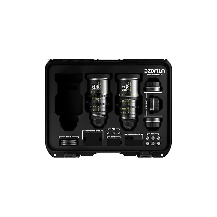 DZOFilm DZO-7220001B/2B-BUNDLE - Pictor Zoom 2-Lens Kit (50-125/20-55 T2.8) Black
