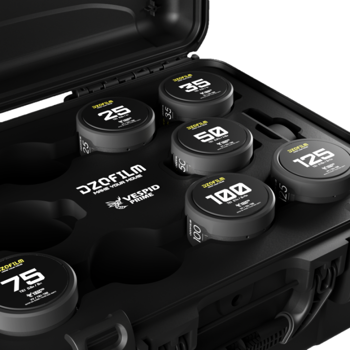 DZOFilm DZO-V21B7PL-M - Vespid Prime 7-Lens Kit (25/35/50/75/100/125 T2.1 + Macro 90 T2.8) metric