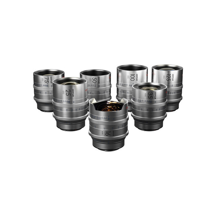 DZOFilm DZO-VR21B7PLS - Vespid Retro 7-Lens Kit (16/25/35/50/75/100/125) for PL/EF Mount