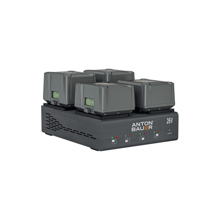 Anton-Bauer 8475-0148 - Dionic 26V LP4 Quad B Mount Plus Charger