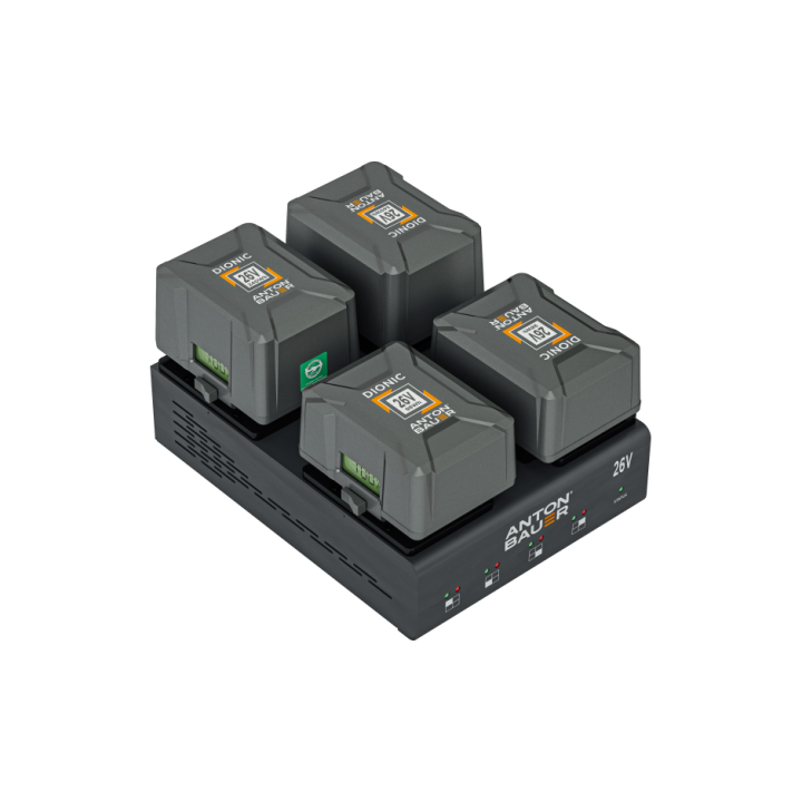 Anton-Bauer 8475-0148 - Dionic 26V LP4 Quad B Mount Plus Charger