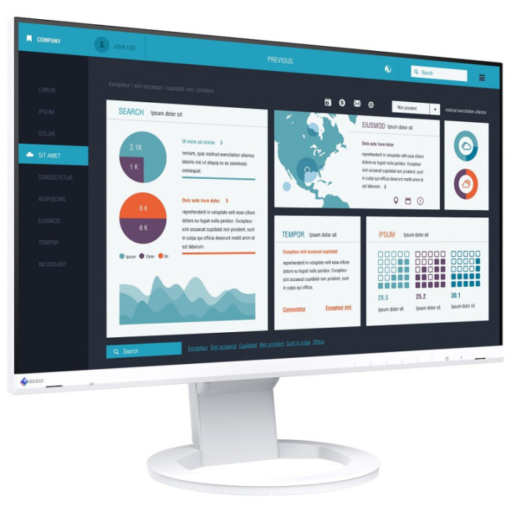 EIZO EV2490 - Swiss Edition - 23,8" FlexScan Monitor 1920 x 1080 (16:9), Black