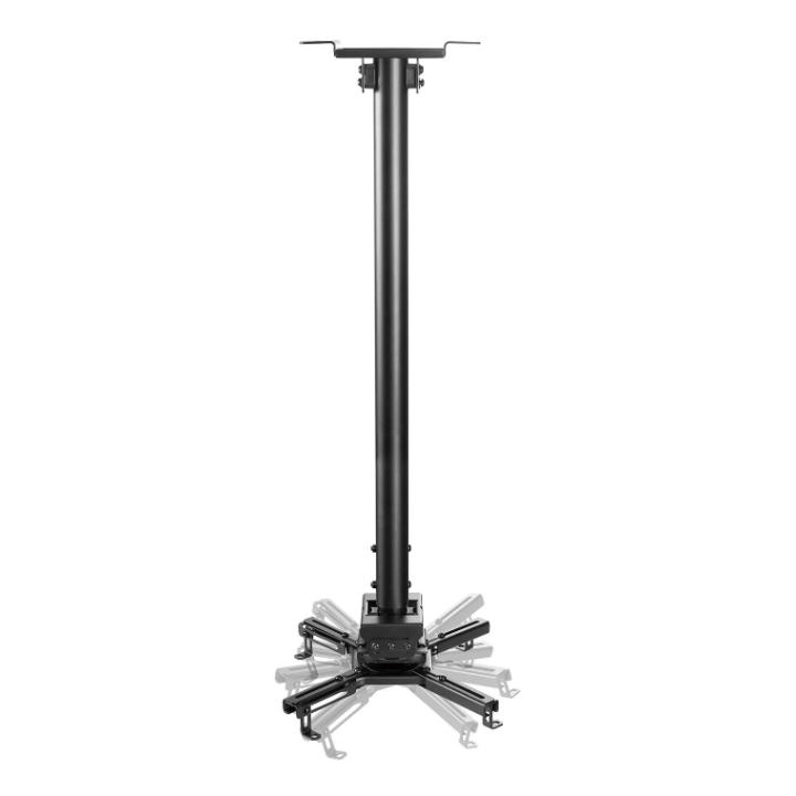 Kimex 052-3021 - Projector Ceiling Mount, Height 75-115cm, Black