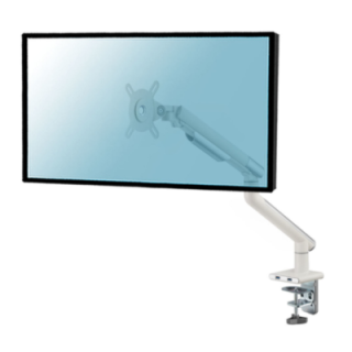 Kimex 015-2411 - Full Motion Desktop Mount for 17"-32" PC Monitor with USB, White