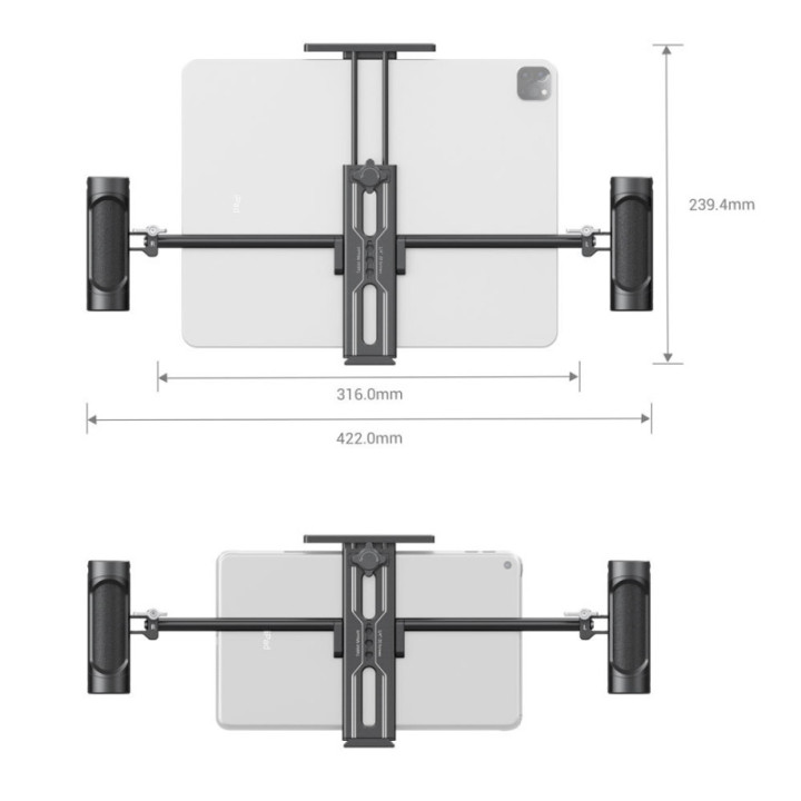 SmallRig 2929B - Tablet Mount with Dual Handgrip for iPad