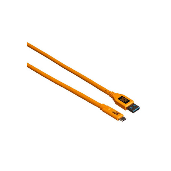 Tether Tools CUC3215-ORG - TetherPro, USB-C 3.1 Cable, USB-C / 3.0 A, 4.6 m, Orange