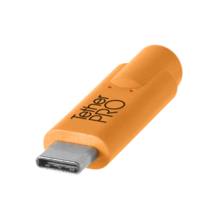 Tether Tools CUC3215-ORG - TetherPro, USB-C 3.1 Cable, USB-C / 3.0 A, 4.6 m, Orange