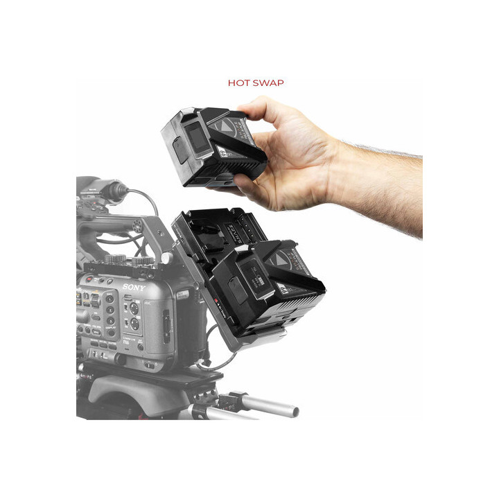 Shape MPV99 - 2 x Mini V-Mount 99Wh Batteries & Dual Hot-Swap Battery Plate Kit