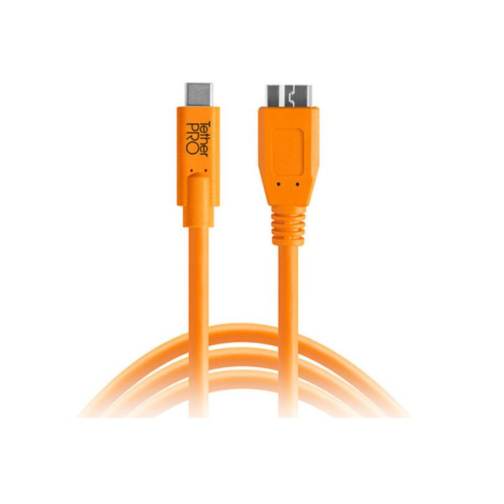 Tether Tools CUC3315-org - TetherPro, USB-C 3.1 Cable, USB-C / USB-C, 4.6 m, Orange