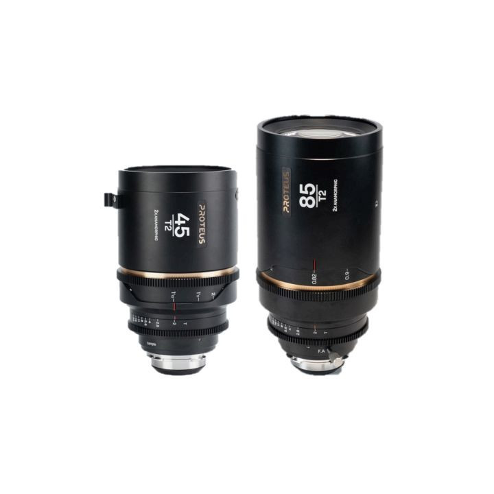 Laowa VE4585PLEFAM - Proteus 2X Anamorphic 2-Lens Bundle (45mm, 85mm) - Amber (Meters) - Arri PL/Canon EF