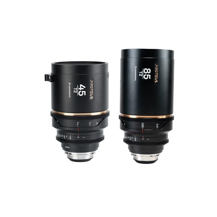 Laowa VE4585PLEFBM - Proteus 2X Anamorphic 2-Lens Bundle (45mm, 85mm) - Blue (Meters) - Arri PL/Canon EF