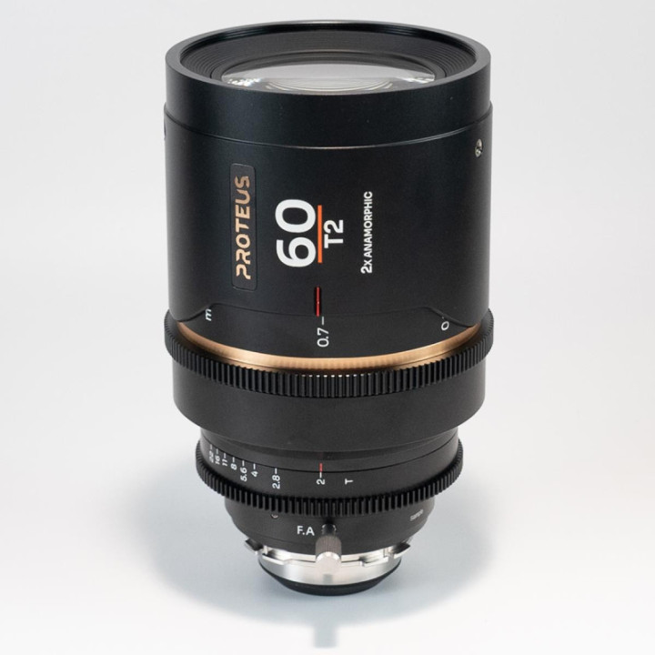 Laowa VE6020PLEFAM - Proteus 2X Anamorphic 60mm T2 - Amber (Meters) - Arri PL/Canon EF